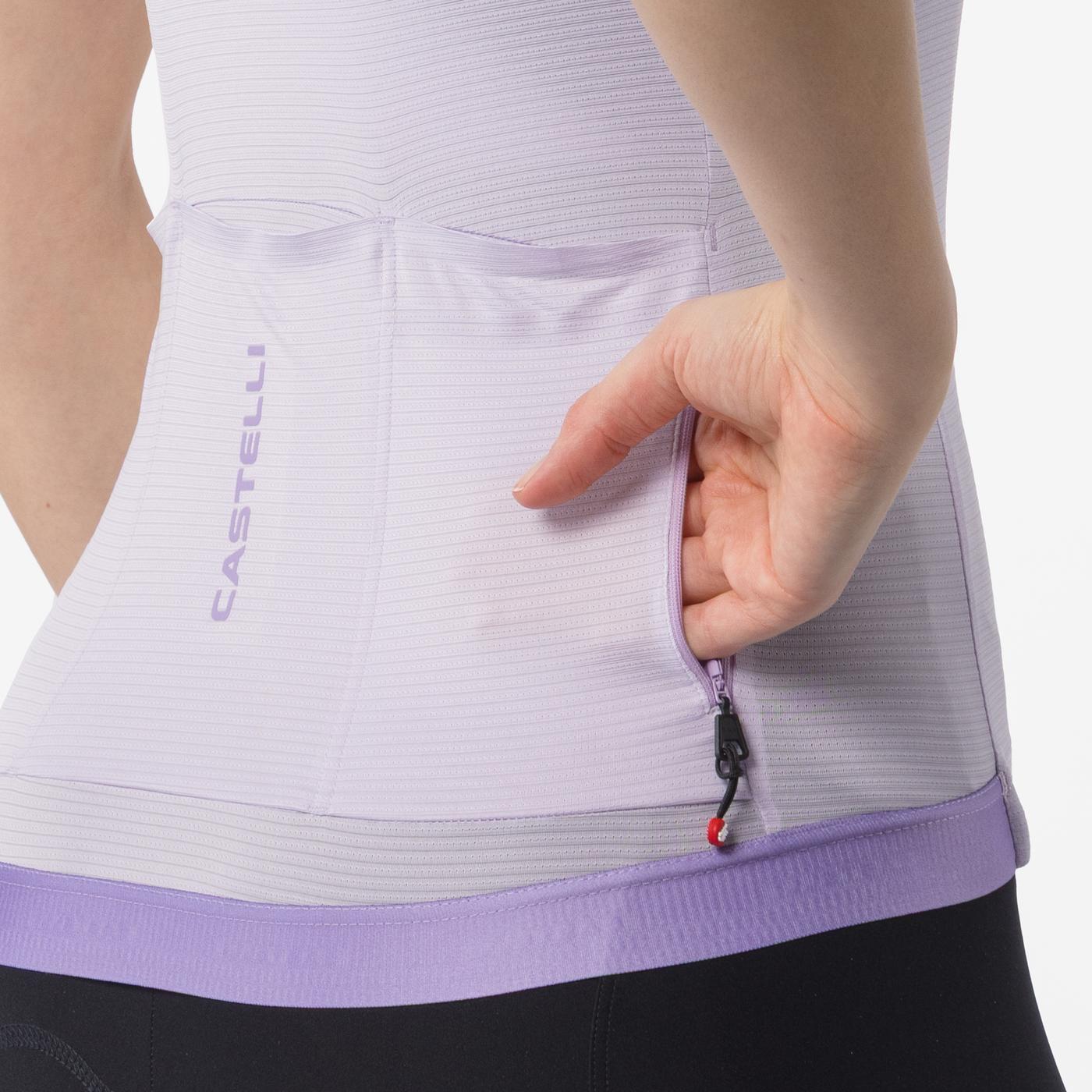Maglia CASTELLI ESPRESSO 2 Donna Maniche Corte Purple Mist