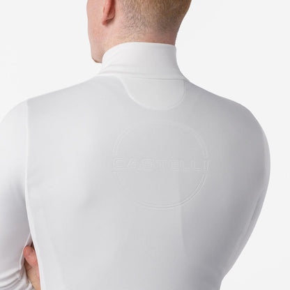 Tricou de ciclism cu mâneci lungi CASTELLI COMPETIZIONE THERMAL, fildeșiu