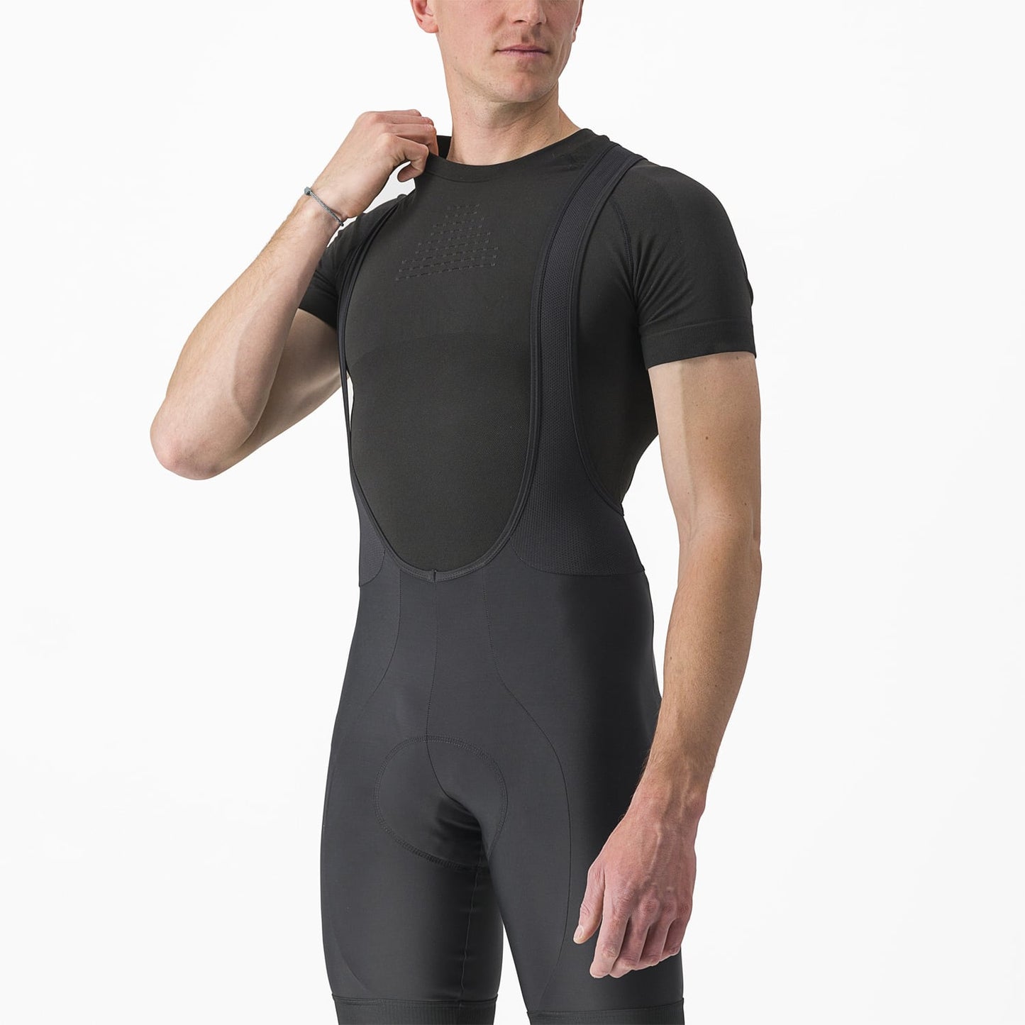 Unterhemd CASTELLI CORE SEAMLESS Kurzarm Schwarz