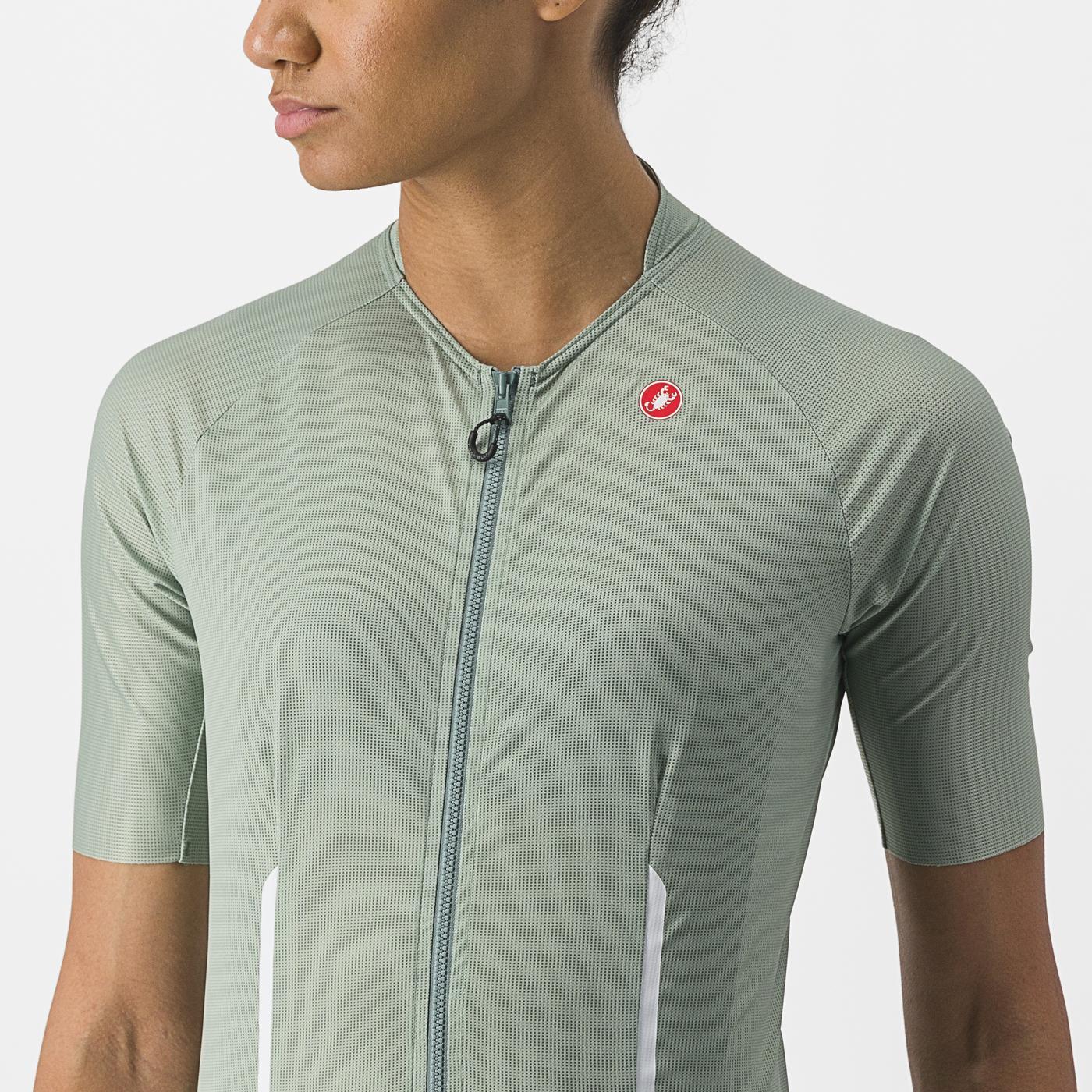 CASTELLI ENDURANCE W Dametrøje Korte Ærmer Grøn