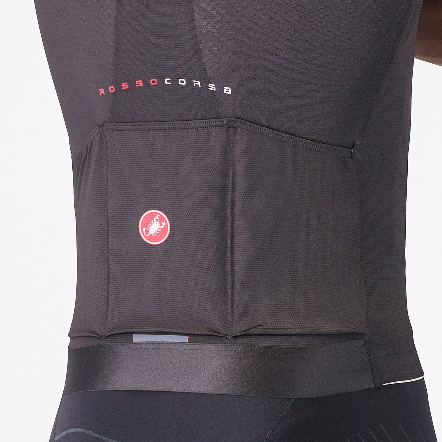Maillot CASTELLI AERO RACE 8S Manches Courtes Noir