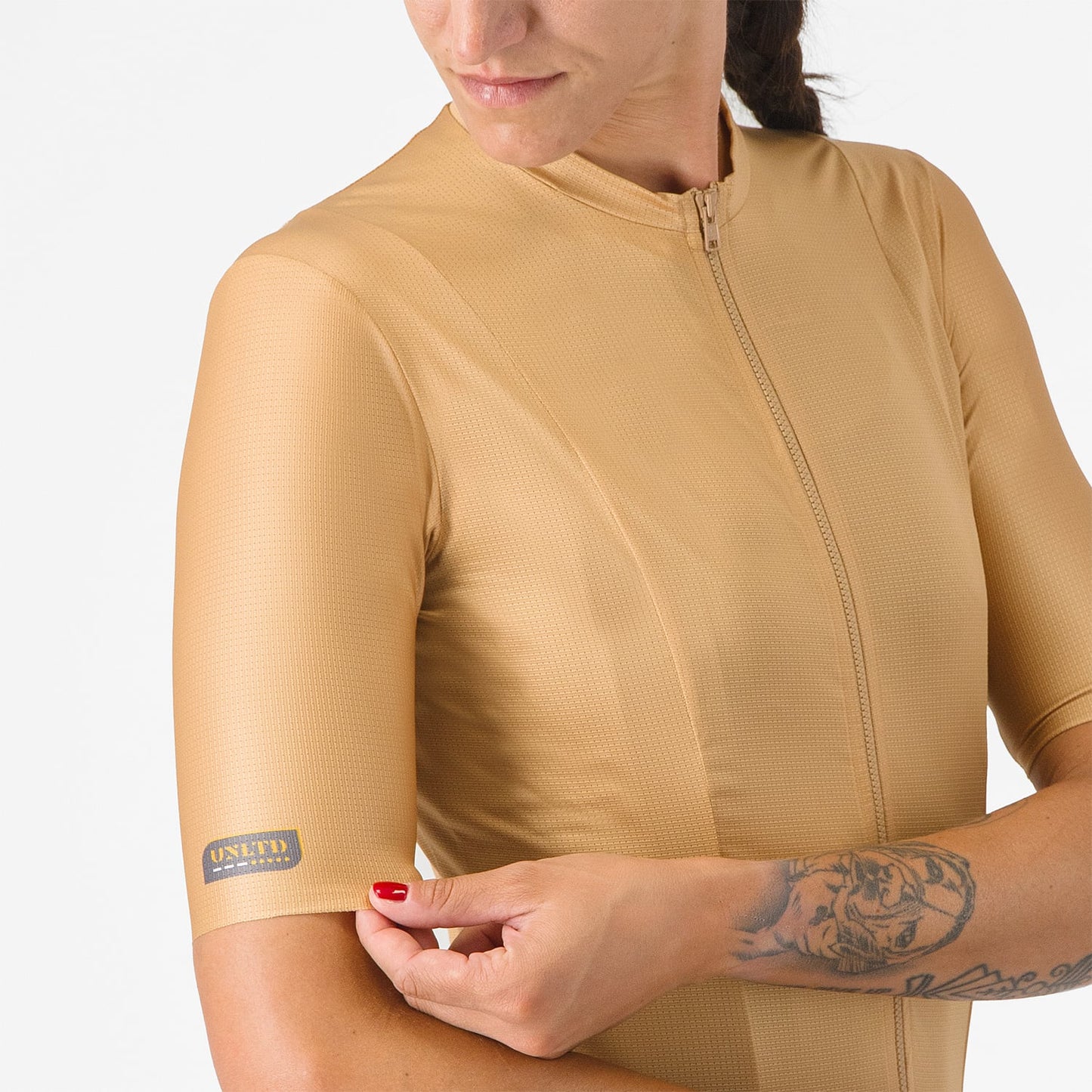 Maglia CASTELLI UNLIMITED Donna Maniche Corte Marrone