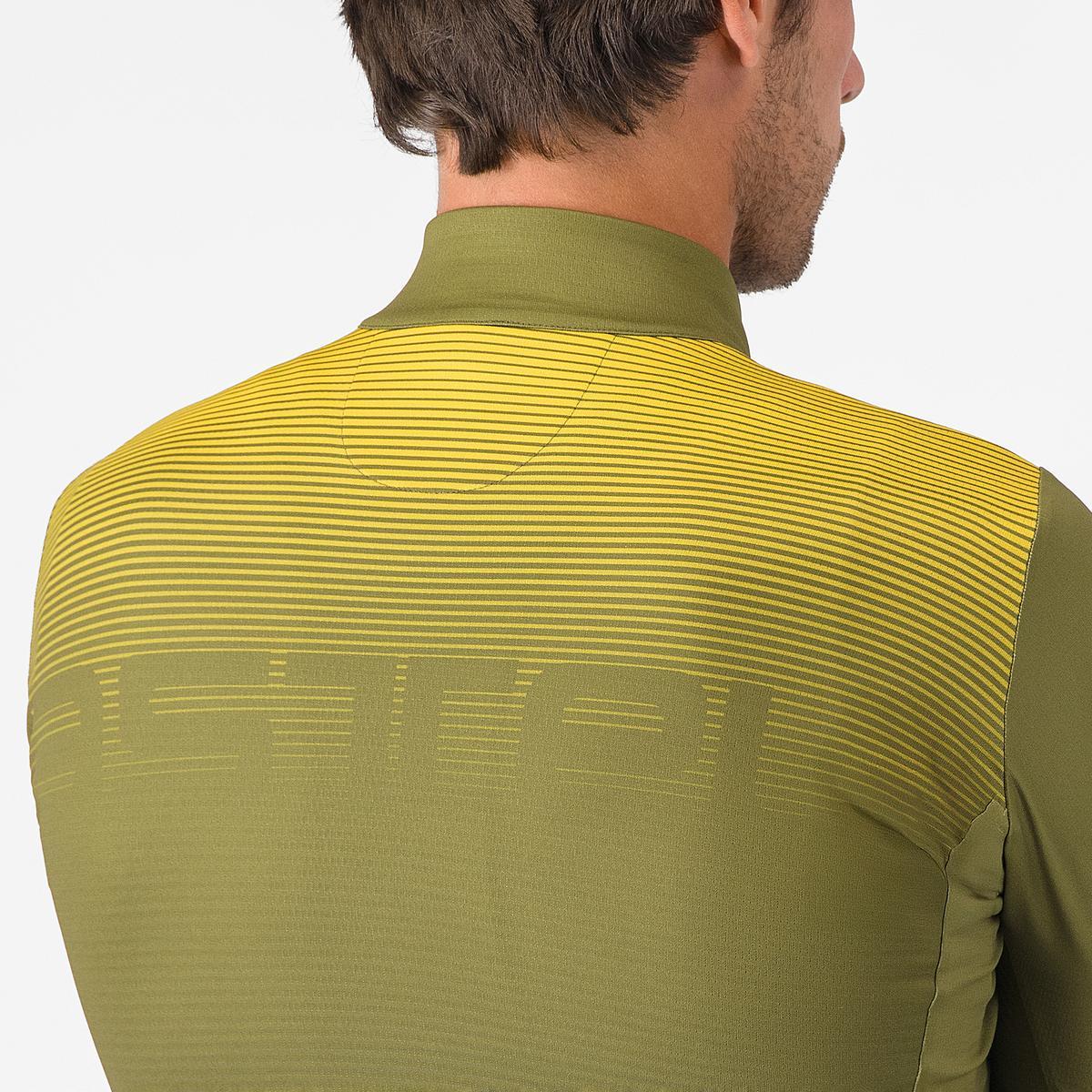 Trikot CASTELLLI APICE THERMAL Lange Ärmel Blau/Mango Mojito