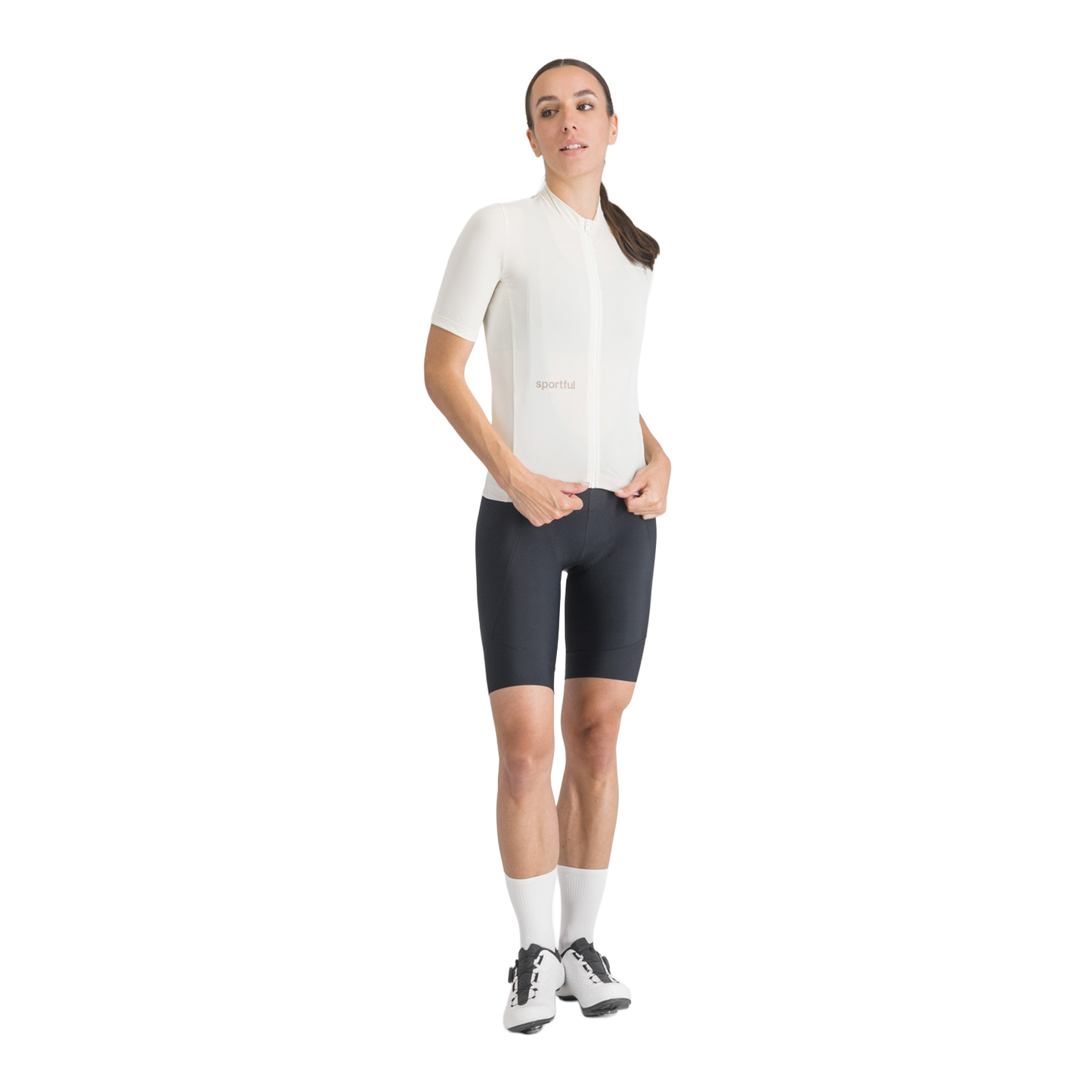 Maillot SPORTFUL CLASSIC Manches Courtes Femme Crème