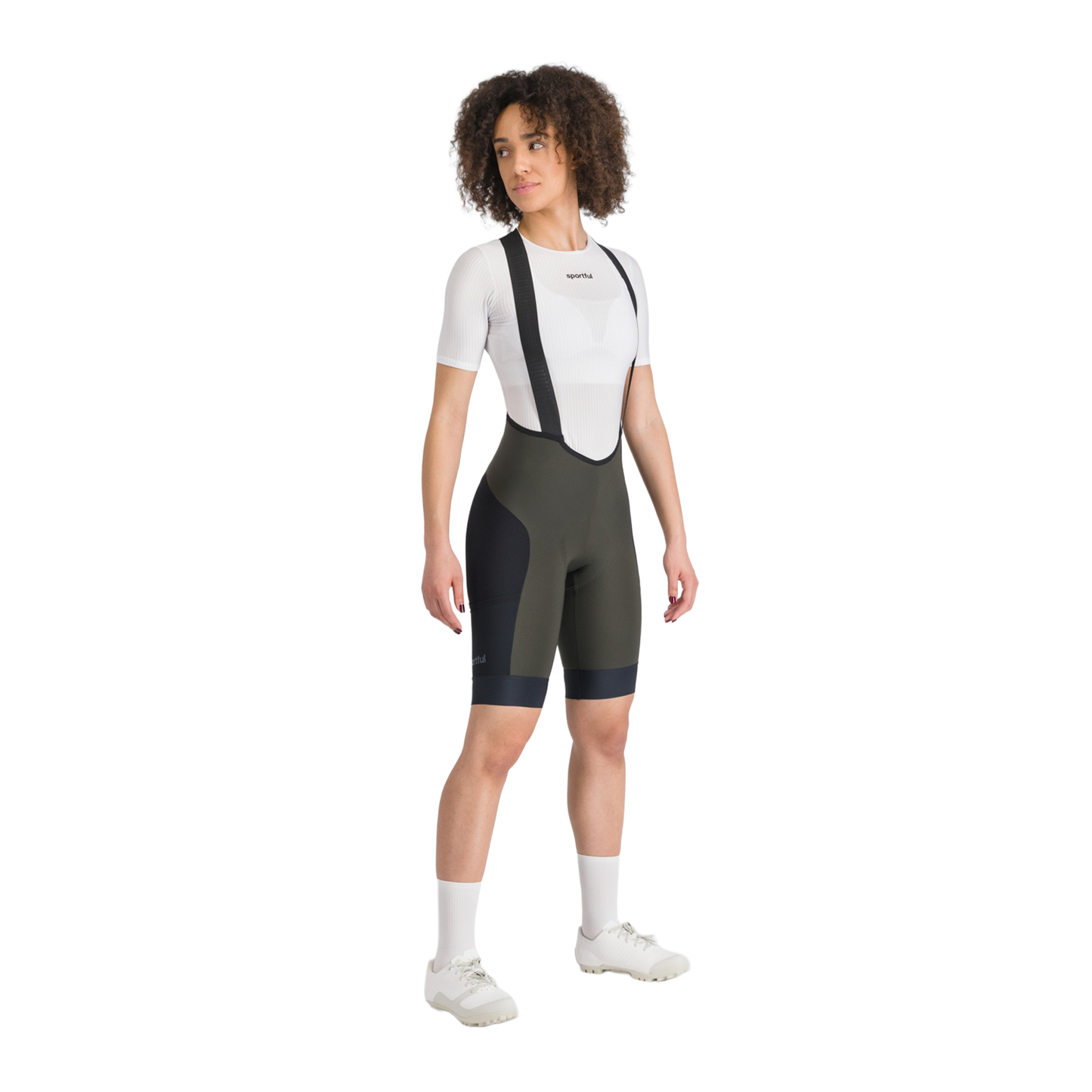 Cuissard Court à Bretelles SPORTFUL SUPERGIARA 2 Femme Kaki/Noir