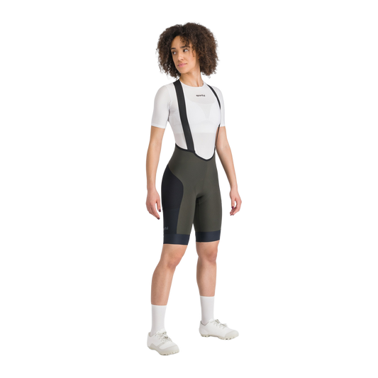 Cuissard Court à Bretelles SPORTFUL SUPERGIARA 2 Femme Kaki/Noir