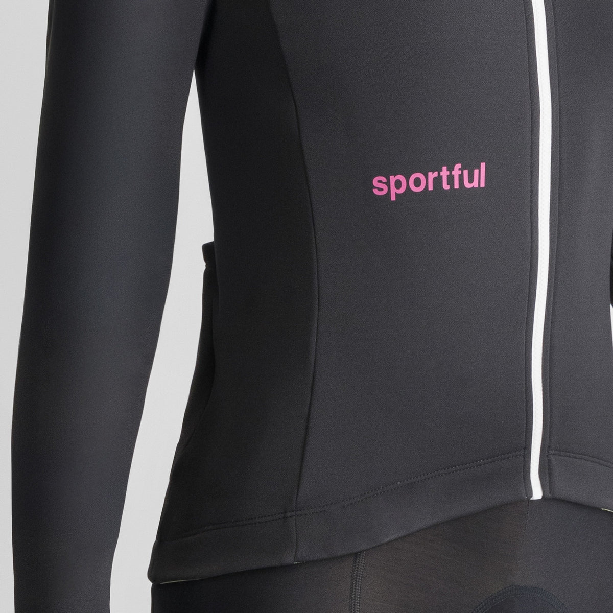 Sort SPORTFUL CLASSIC langærmet cykeltrøje til kvinder