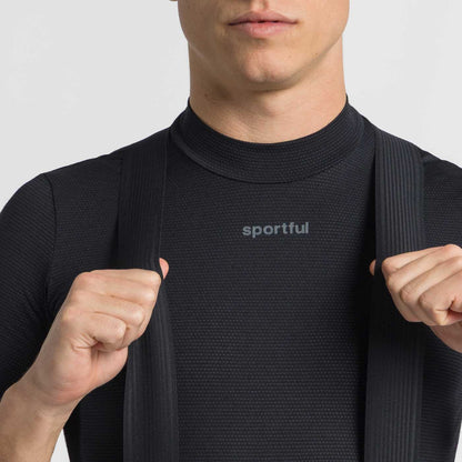 SPORTFUL SRK SHIFT mustad lühikesed traksidega püksid