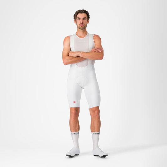 Cuissard Court à Bretelles CASTELLI FREE AERO RACE S Blanc
