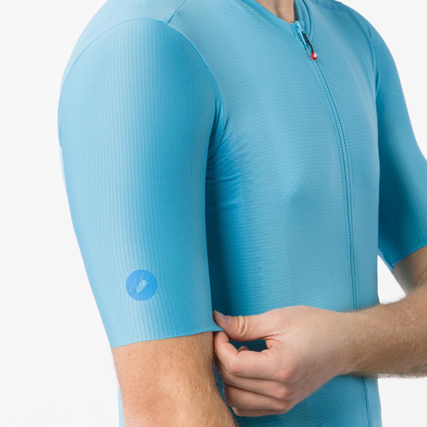 Fietsshirt CASTELLI ESPRESSO 2 Korte Mouwen Turquoise