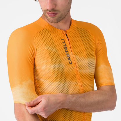 Dres CASTELLI CLIMBER'S A/C s krátkým rukávem Oranžový