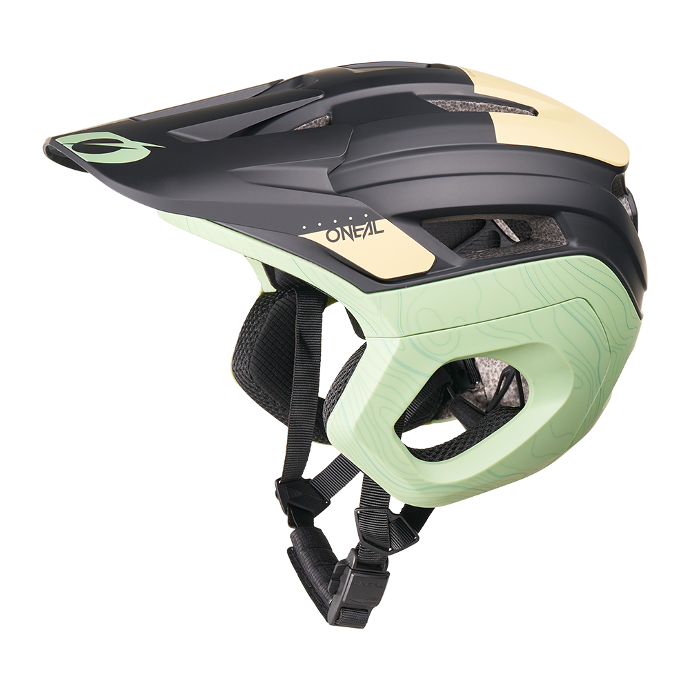 Casco MTB O'NEAL TRAPPER EVO TOPO Nero/Sabbia/Menta