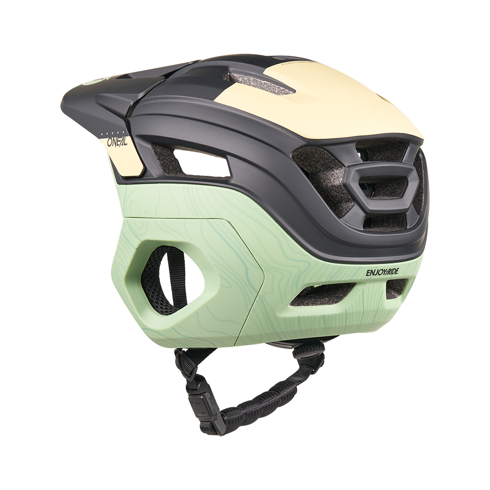 Casco MTB O'NEAL TRAPPER EVO TOPO Nero/Sabbia/Menta