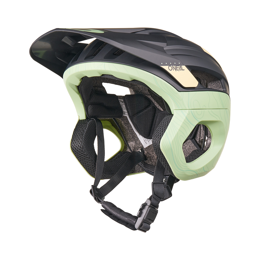 Casco MTB O'NEAL TRAPPER EVO TOPO Nero/Sabbia/Menta