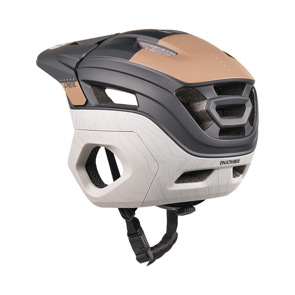Casque VTT O'NEAL TRAPPER EVO SOLID Noir/Marron/Gris
