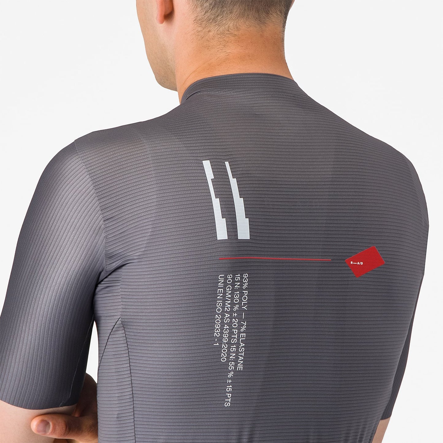 Trikot CASTELLI ESPRESSO R--A/D Kurzarm Rauchgrau