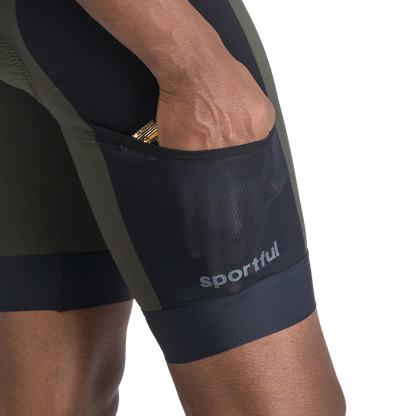 SPORTFUL SUPERGIARA 2 lühikesed traksidega rattapüksid kaki/must