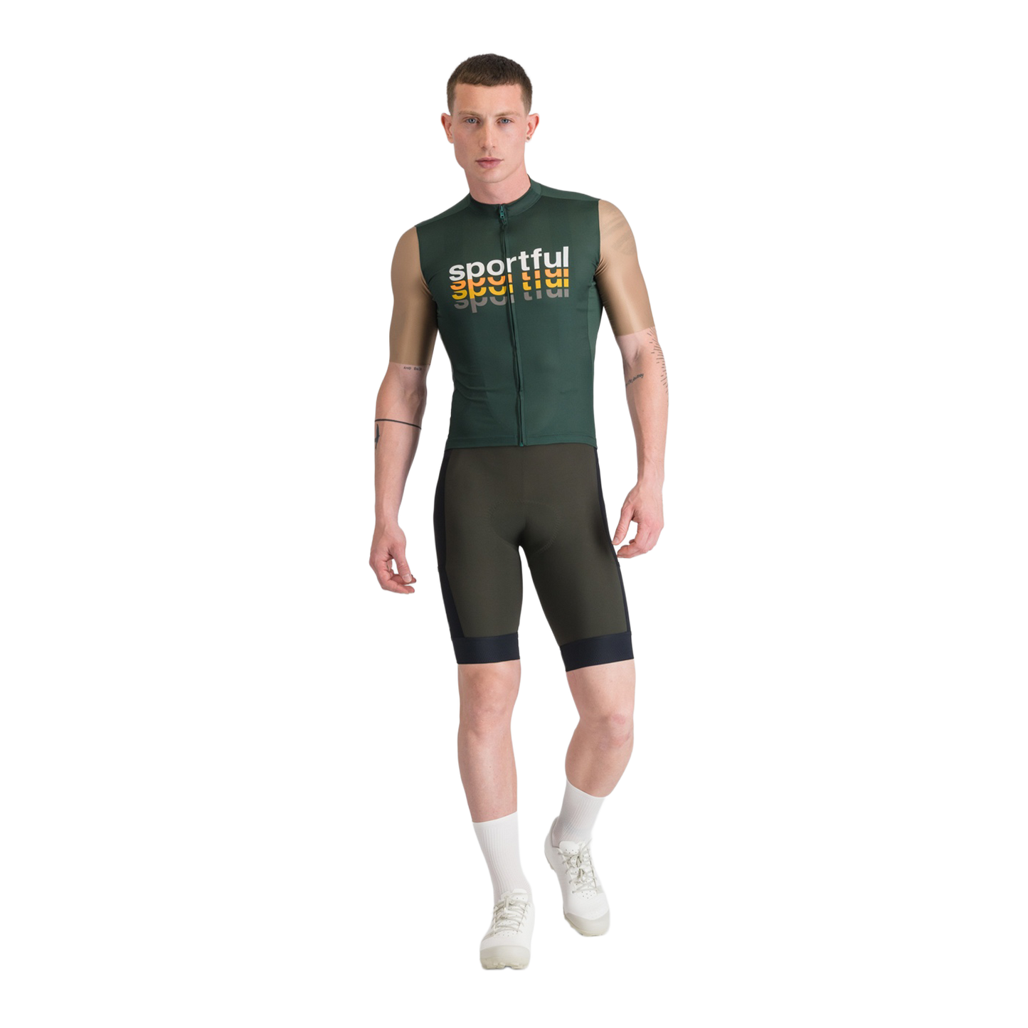 Maillot SPORTFUL SUPERGIARA 2 LOGO Manches Courtes Kaki