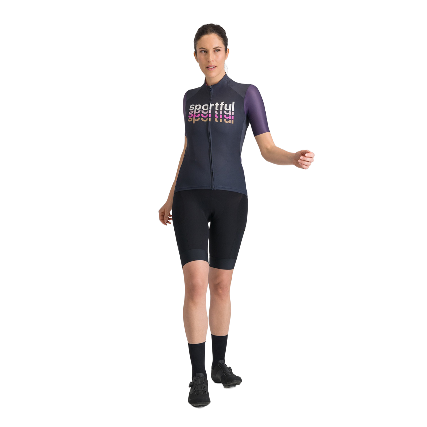 Maglia SPORTFUL SUPERGIARA 2 LOGO Maniche Corte Donna Blu Navy