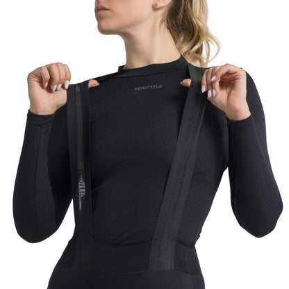 SPORTFUL SUPERGIARA 2 naiste mustad pikad traksidega püksid