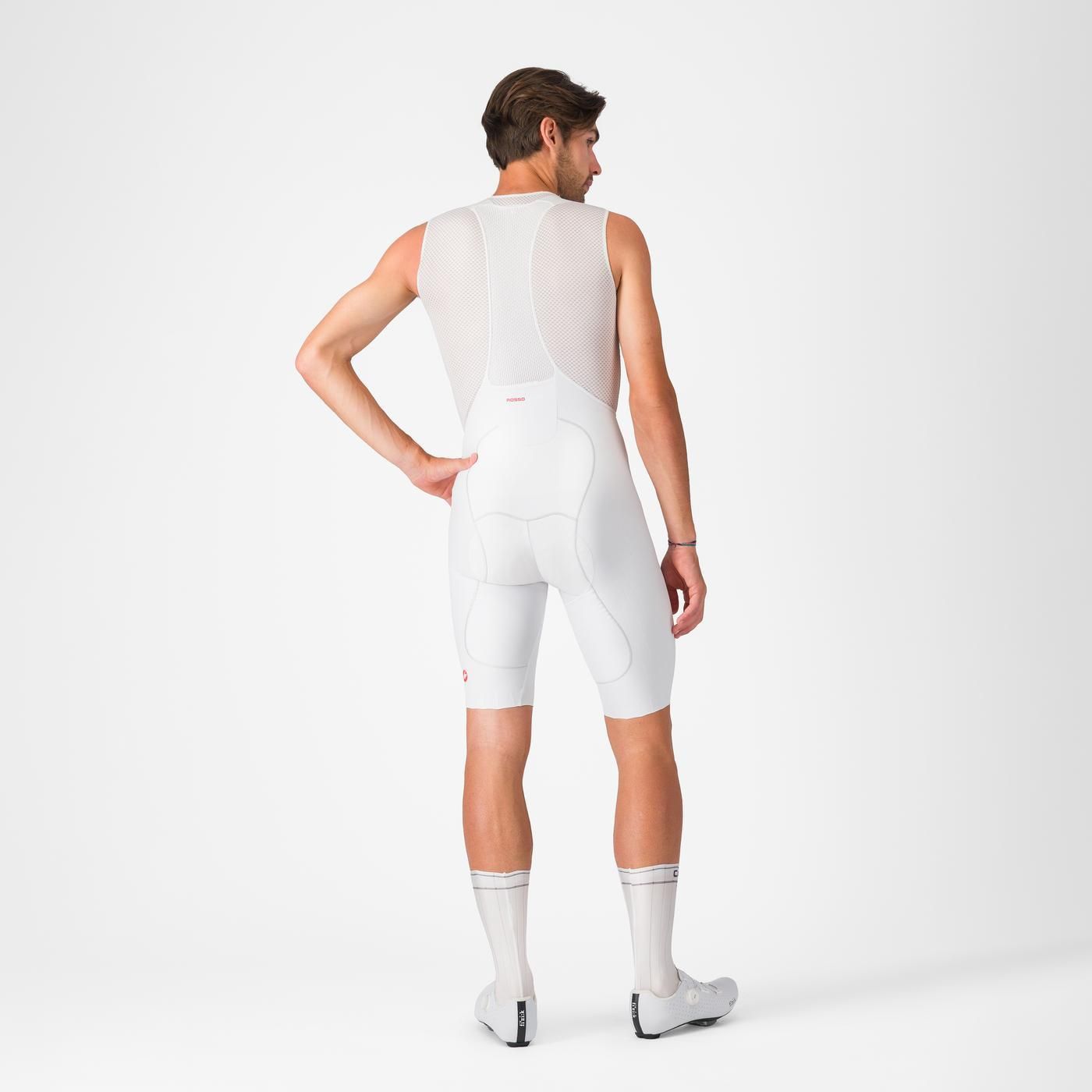 Cuissard Court à Bretelles CASTELLI FREE AERO RACE S Blanc