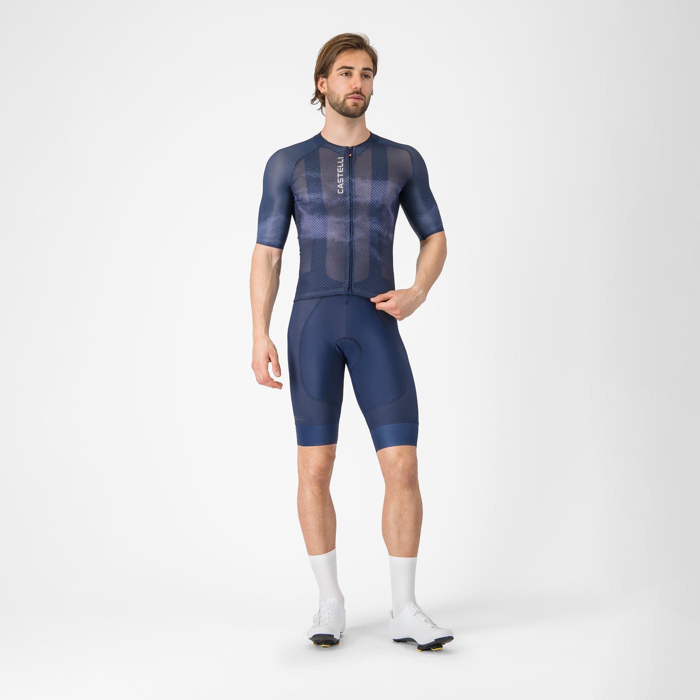 Maillot CASTELLI CLIMBER'S A/C Manches Courtes Marine