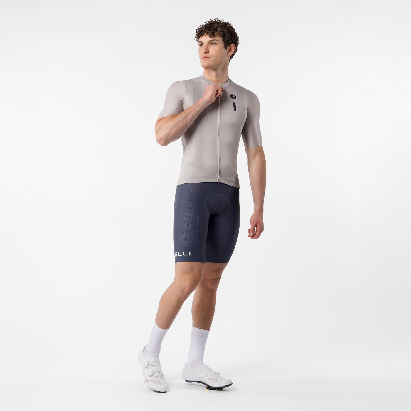 Maillot CASTELLI DRITTONE LOGO Manches Courtes Clay