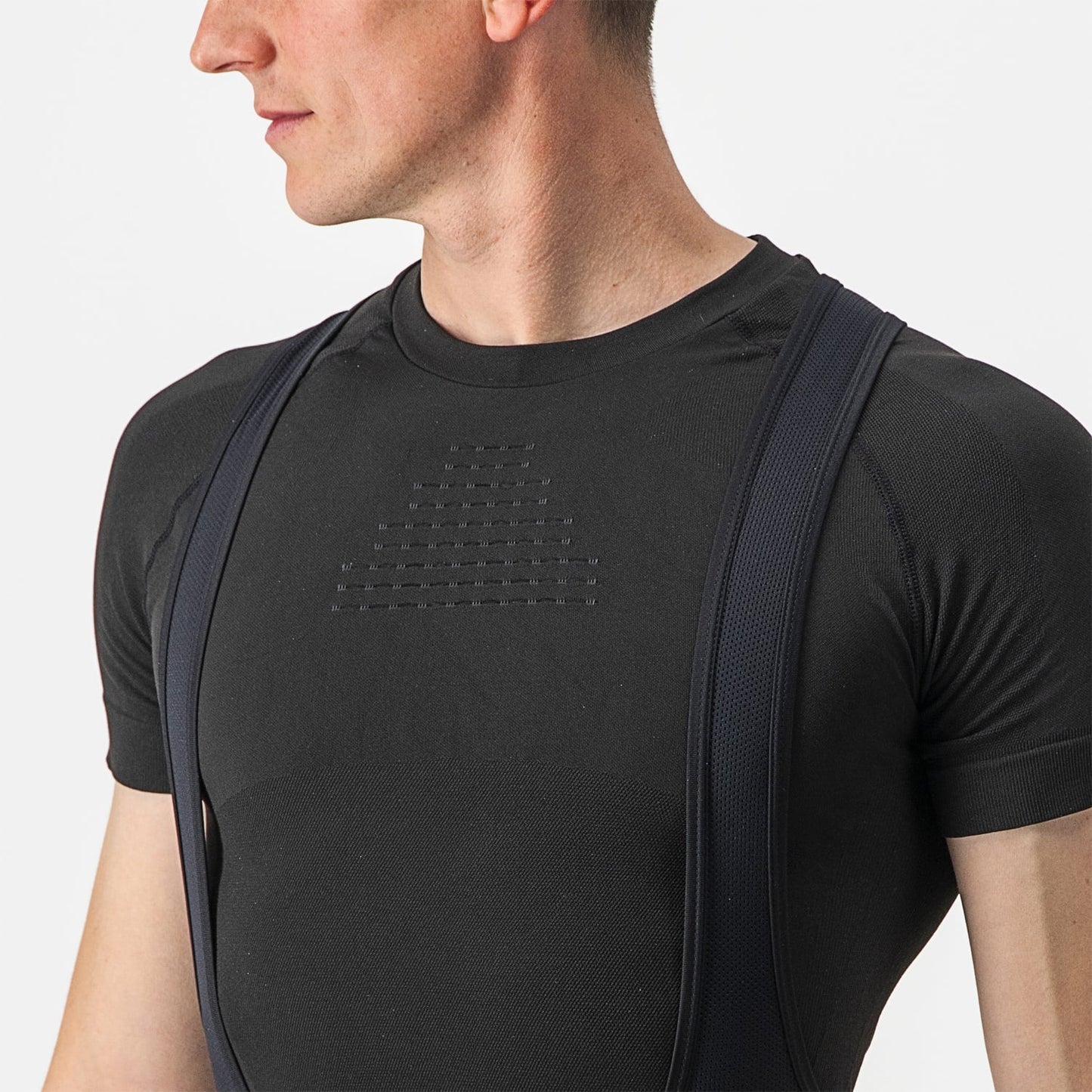 Unterhemd CASTELLI CORE SEAMLESS Kurzarm Schwarz