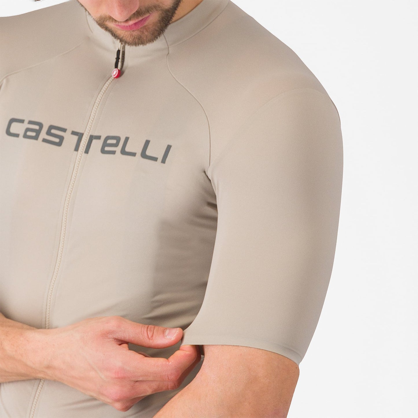 Tröja CASTELLI PROLOGO LITE Korta Ärmar Beige