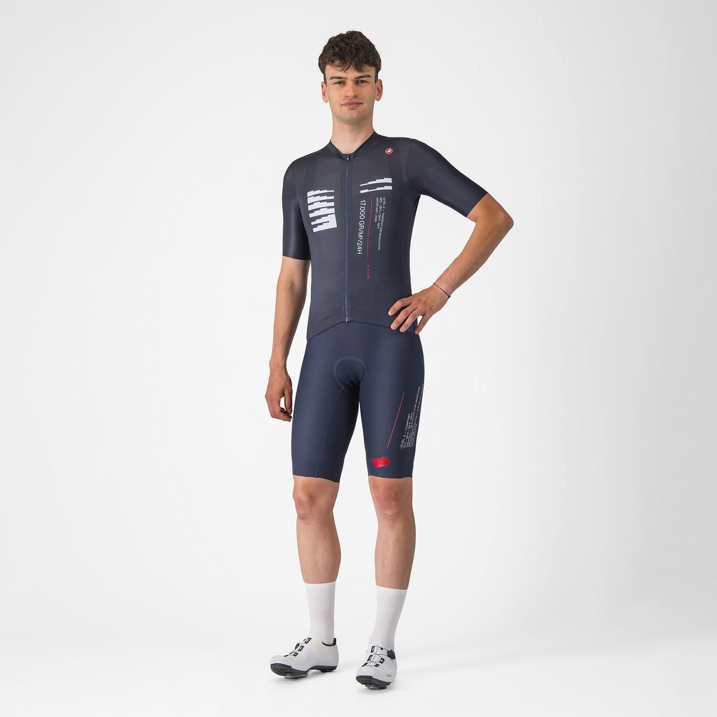 Trikot CASTELLI ESPRESSO R--A/D Kurzarm Blau