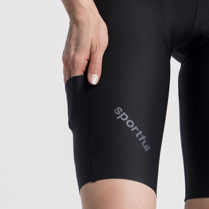 Lühikesed Traksidega Jalgrattapüksid SPORTFUL HYPEREPIC Naistele Must