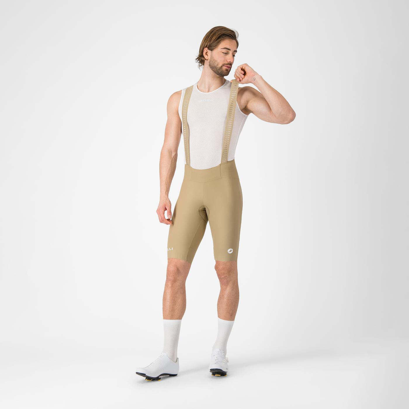Cykelshorts med Seler CASTELLI ESPRESSO 2 Beige Elmwood