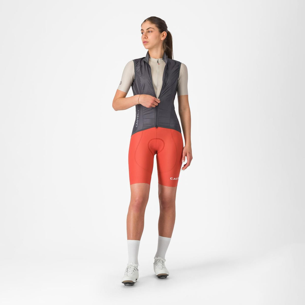 Mouwloos vest CASTELLI ARIA 2 voor dames donkergrijs 2026