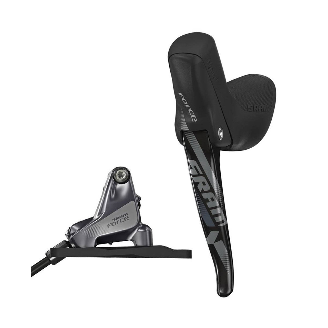 SRAM FORCE 22 11V Flat Mount Oikea Vipu ja Takajarrusatula Ilman Levyä
