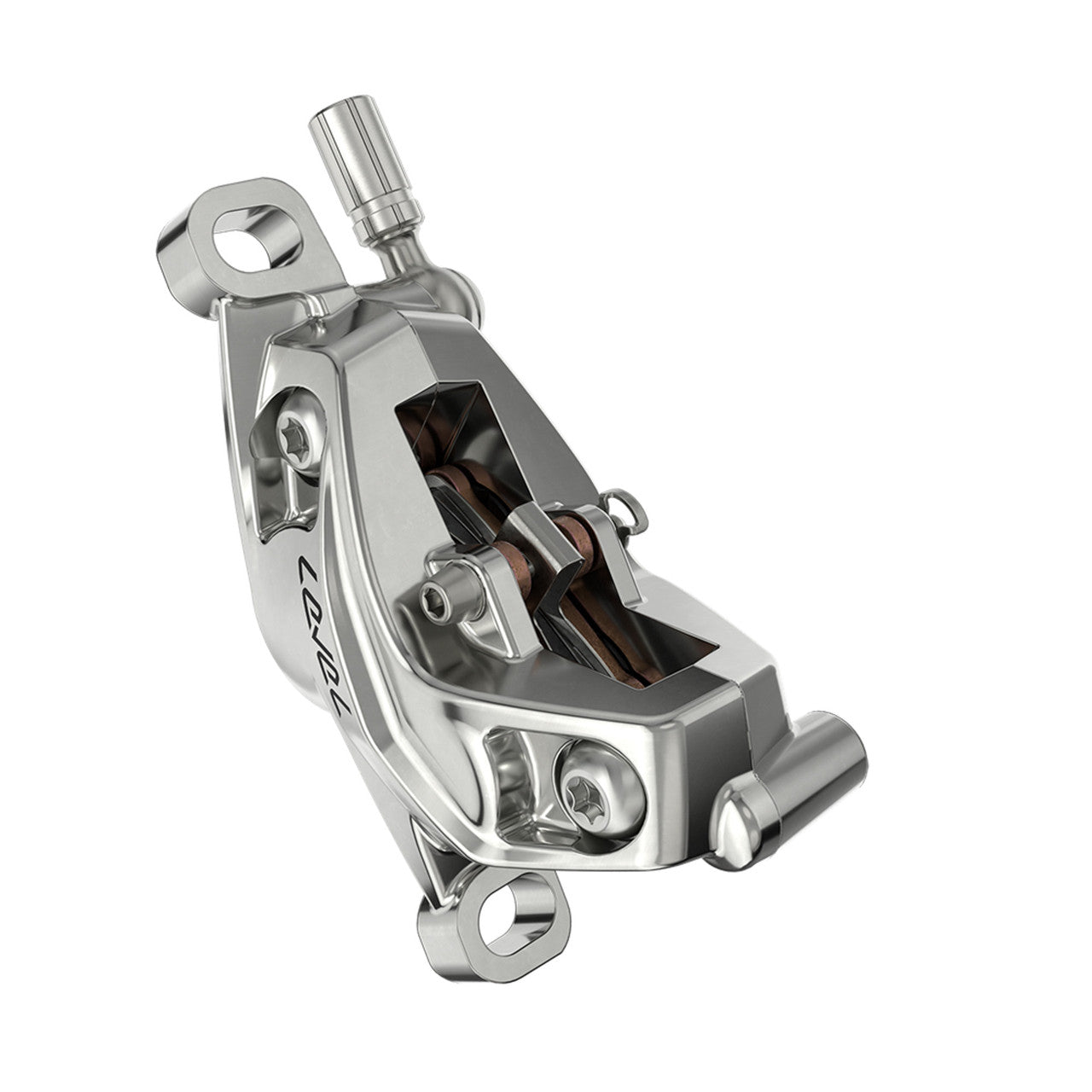 SRAM LEVEL ULTIMATE STEALTH 4-Piston Front Brake Silver