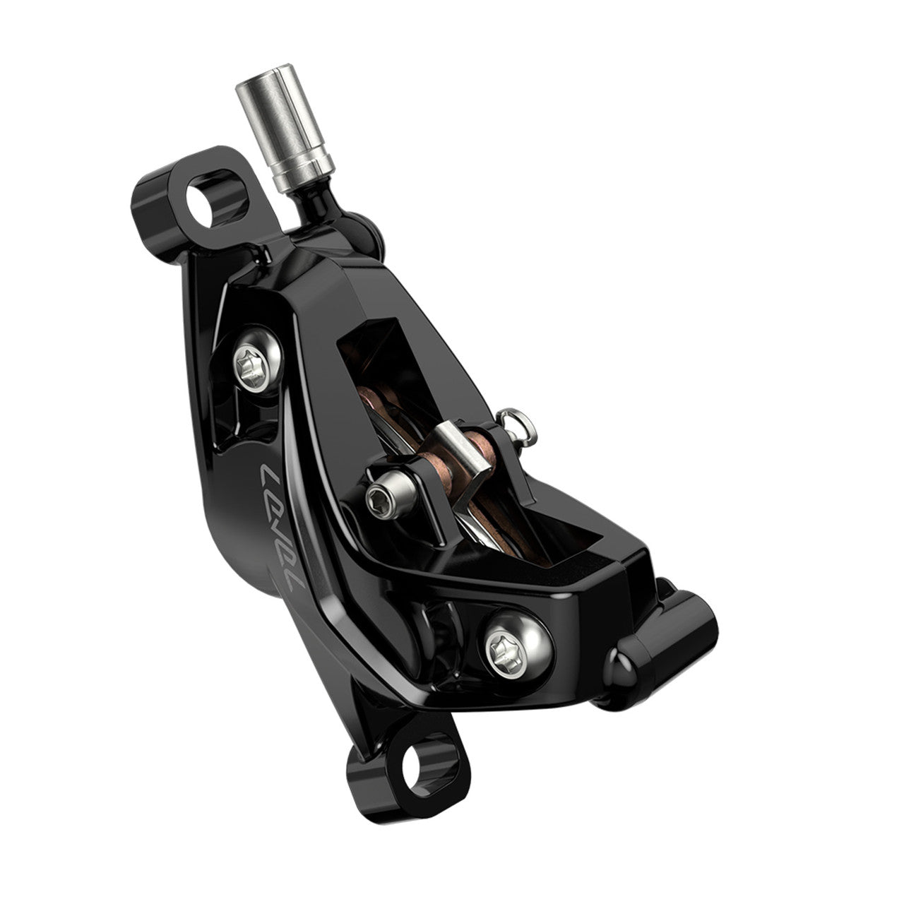 Freno Posteriore SRAM LEVEL SILVER STEALTH 4 pistoni Nero