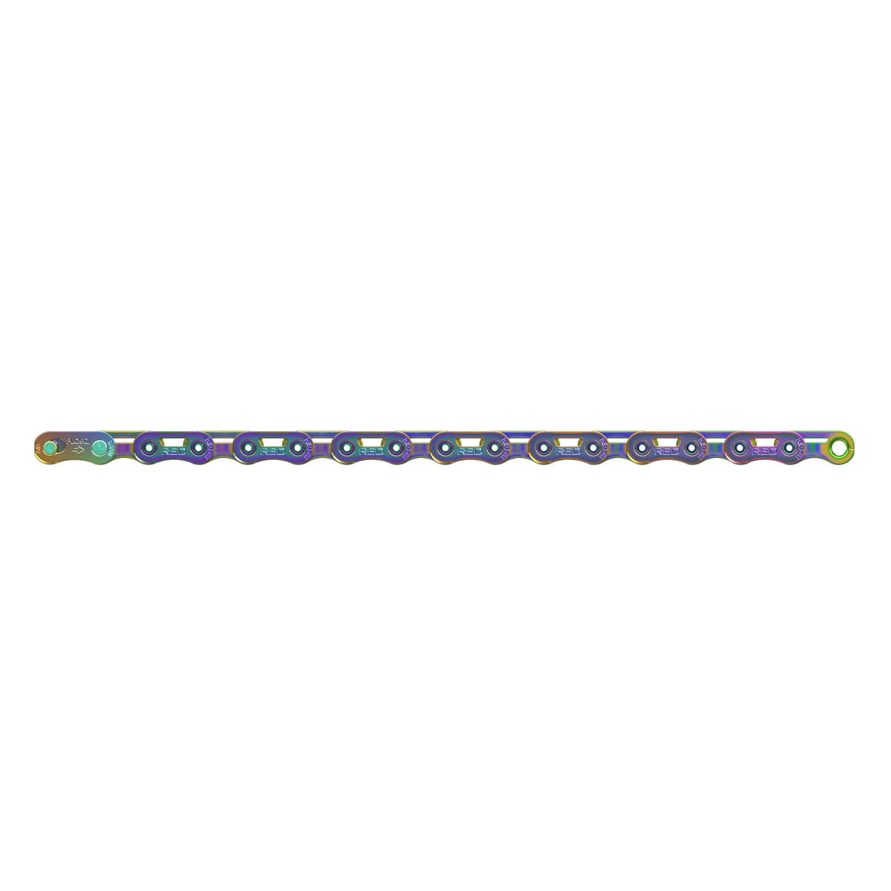 12V/13V-kæde SRAM RED AXS E1 Flattop Rainbow