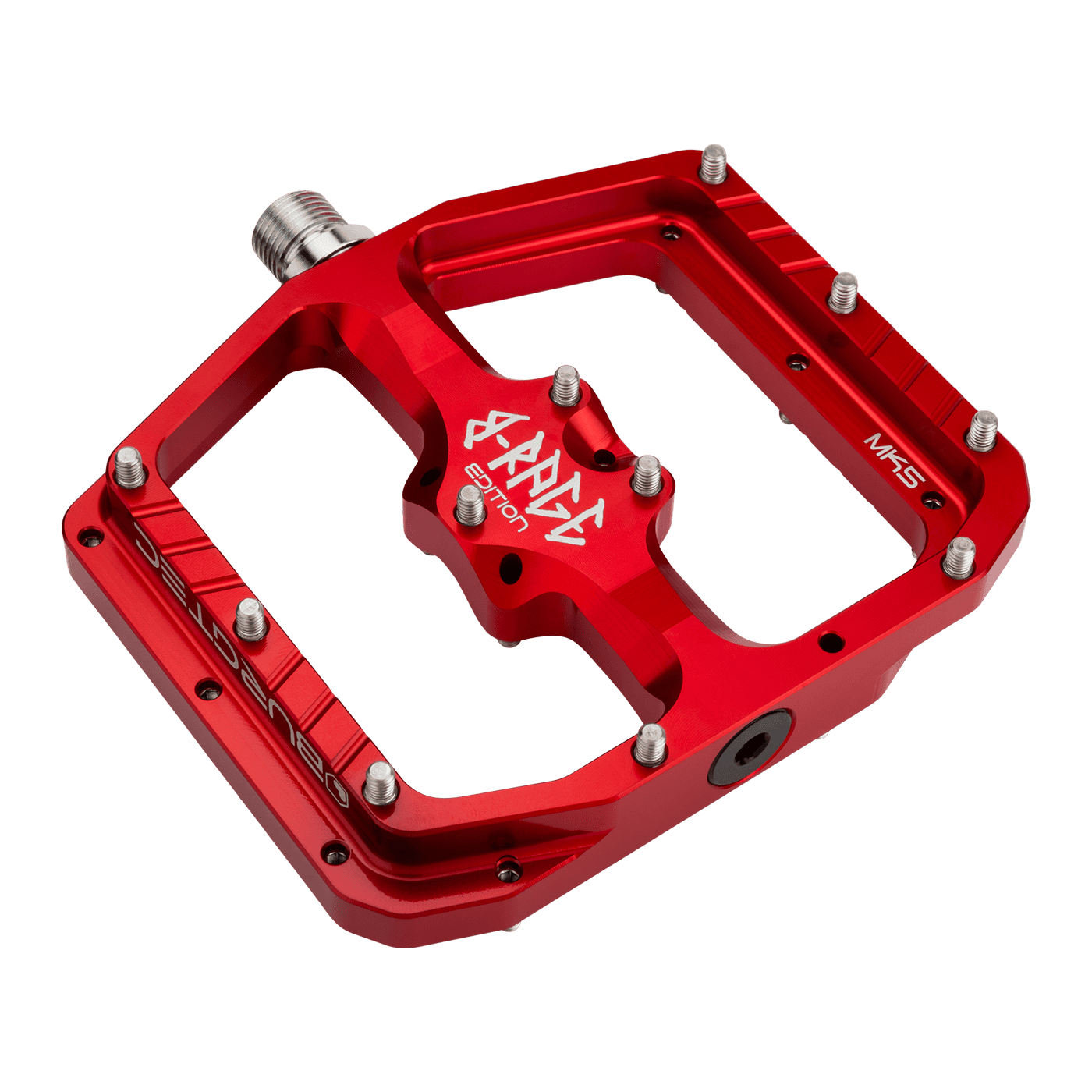 BURGTEC PENTHOUSE FLAT MK5 B-RAGE EDITION Flat Pedals Red