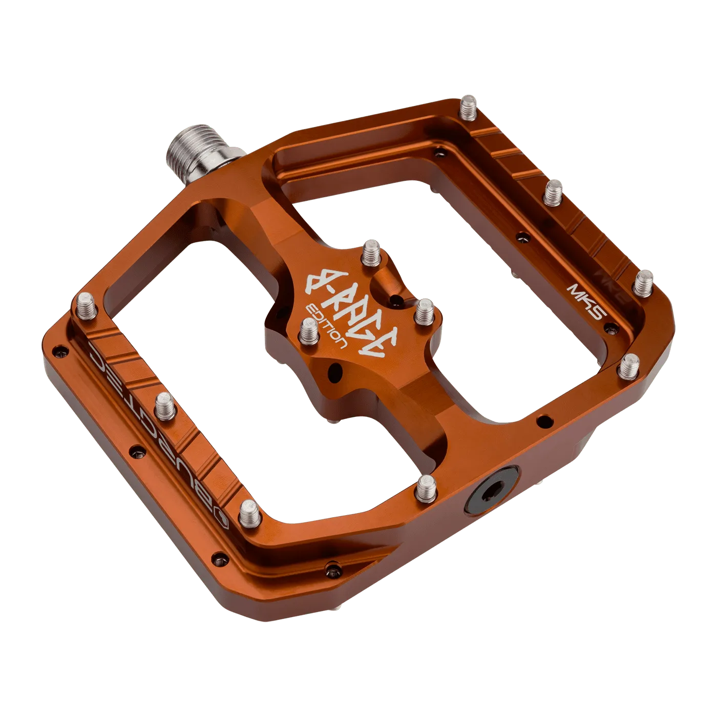 Flade pedaler BURGTEC PENTHOUSE FLAT MK5 B-RAGE EDITION Kash Bronze