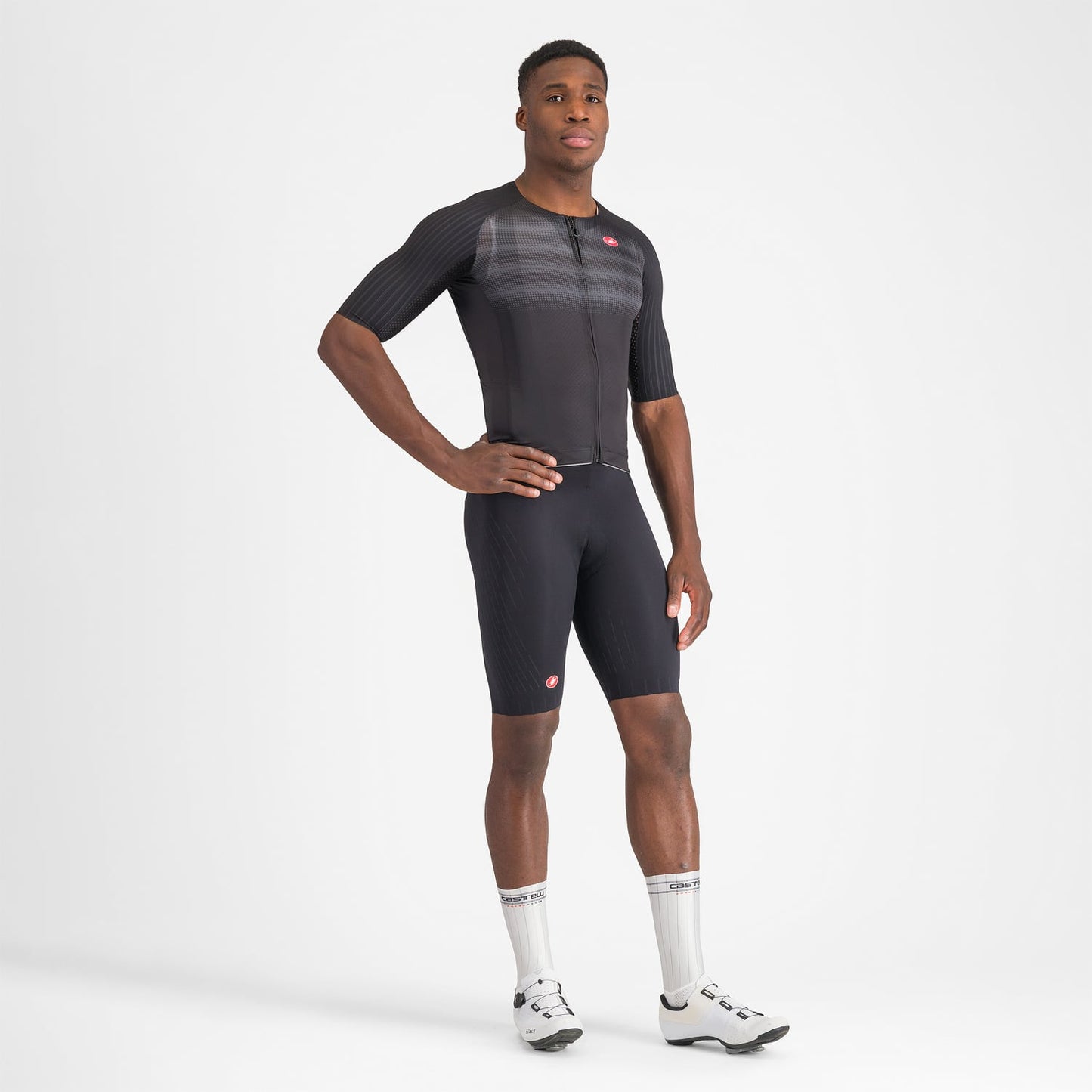 Maillot CASTELLI AERO RACE 8S Manches Courtes Noir