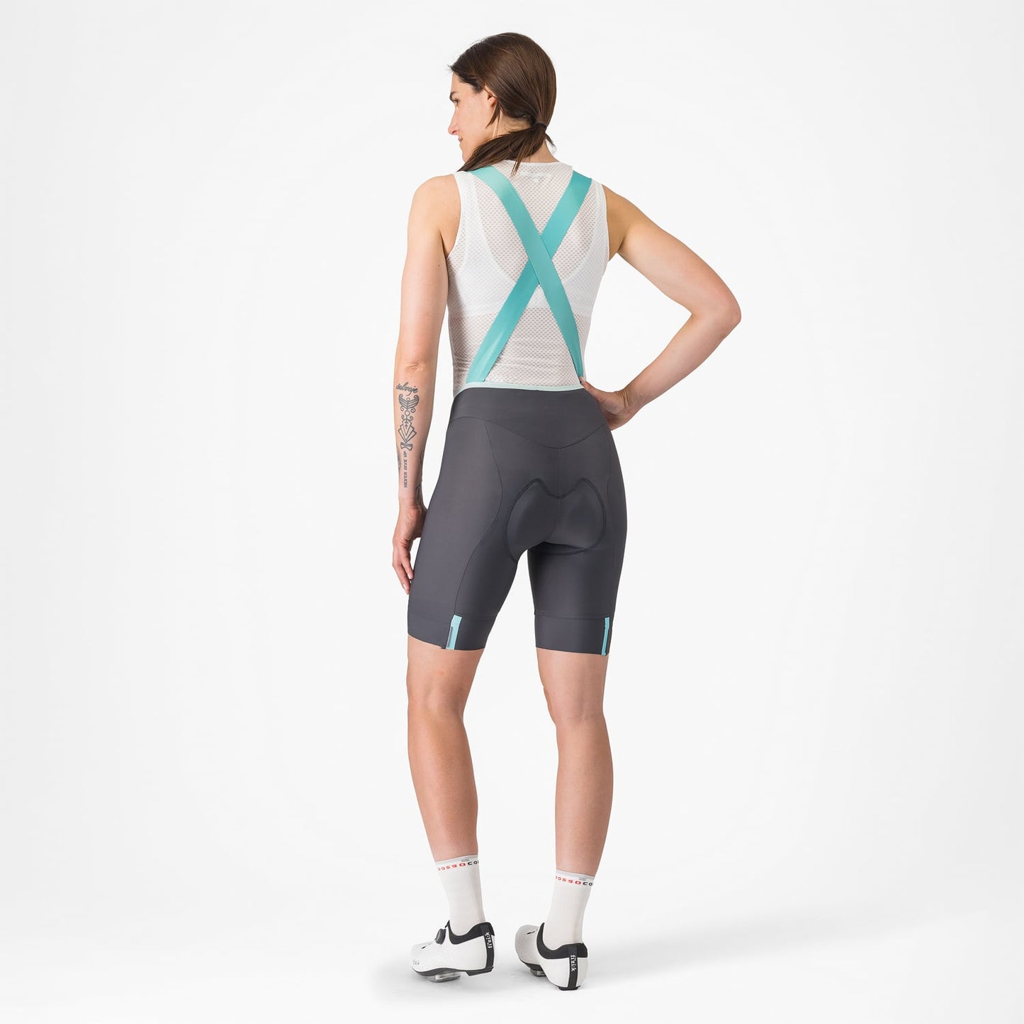 Bib-Shorts CASTELLI PRIMA 2 DT Dame Mørkegrå
