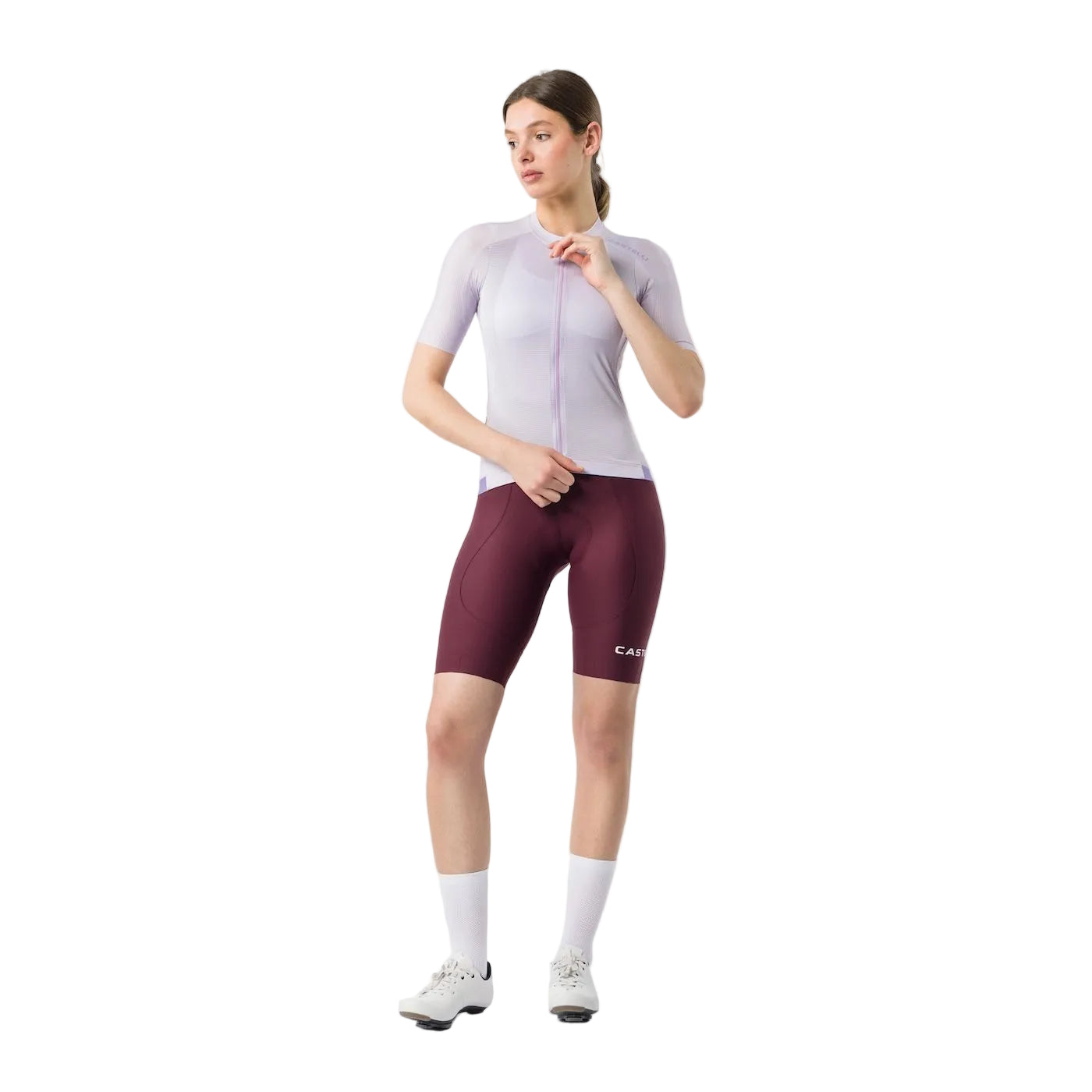 CASTELLI ESPRESSO 2 W DT Γυναικείο μπορντώ Bib Tight