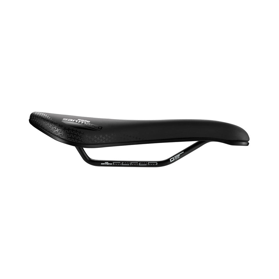 SAN MARCO ASPIDE SHORT COMFORT OPEN-FIT DYNAMIC S3 Width 144mm Manganese Rails Saddle