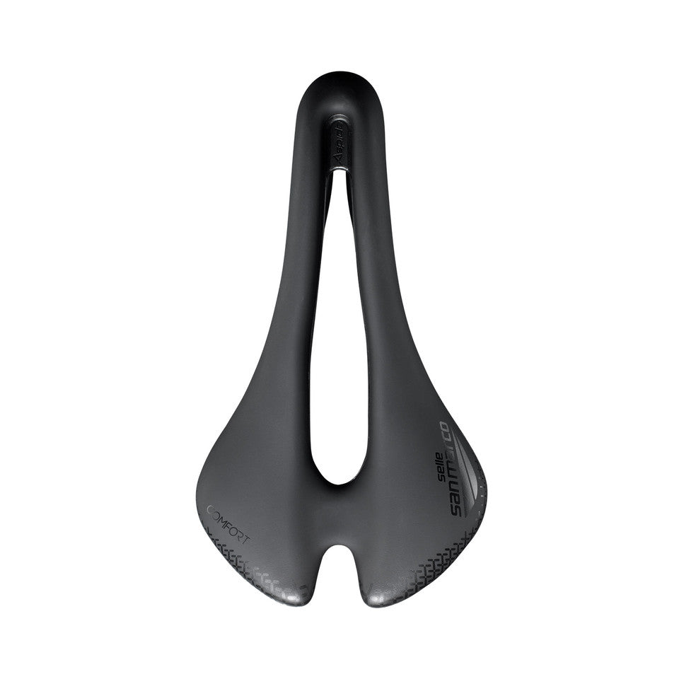 SAN MARCO ASPIDE SHORT COMFORT OPEN-FIT DYNAMIC S3 Width 144mm Manganese Rails Saddle
