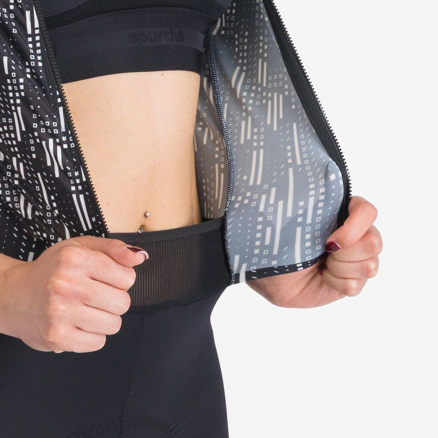Kombidragt SPORTFUL G-SUIT Kortærmet Dame Sort/Hvid