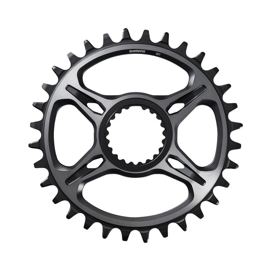 SHIMANO XTR M9100/M9120/M9125 SM-CRM95 -yksittäiseturatas, 12-vaihteinen, suorakiinnitys — eturatas valkoisella taustalla