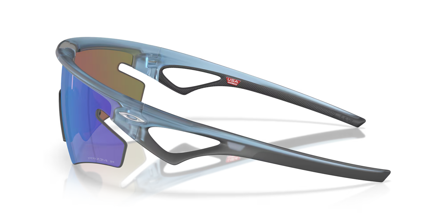 Brýle OAKLEY SPHAERA SLASH Matt Průhledná Kamenná Sklo Prizm Sapphire Polarized - OO9499-0336