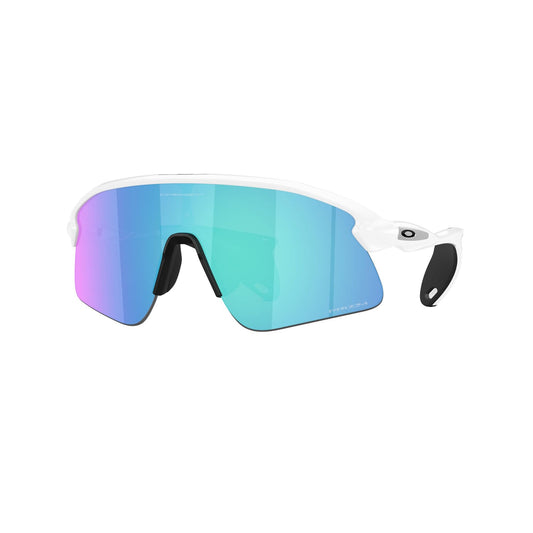 Lunettes OAKLEY STUNT DEVIL Blanc Matt Prizm Sapphire