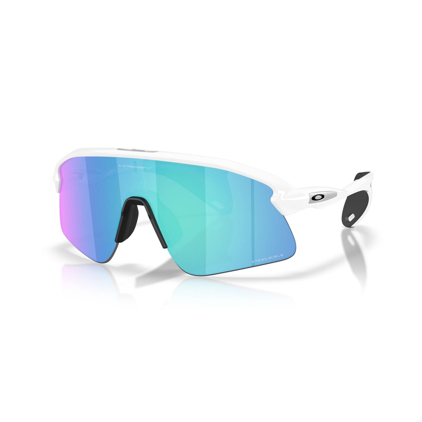 Lunettes OAKLEY STUNT DEVIL Blanc Matt Prizm Sapphire