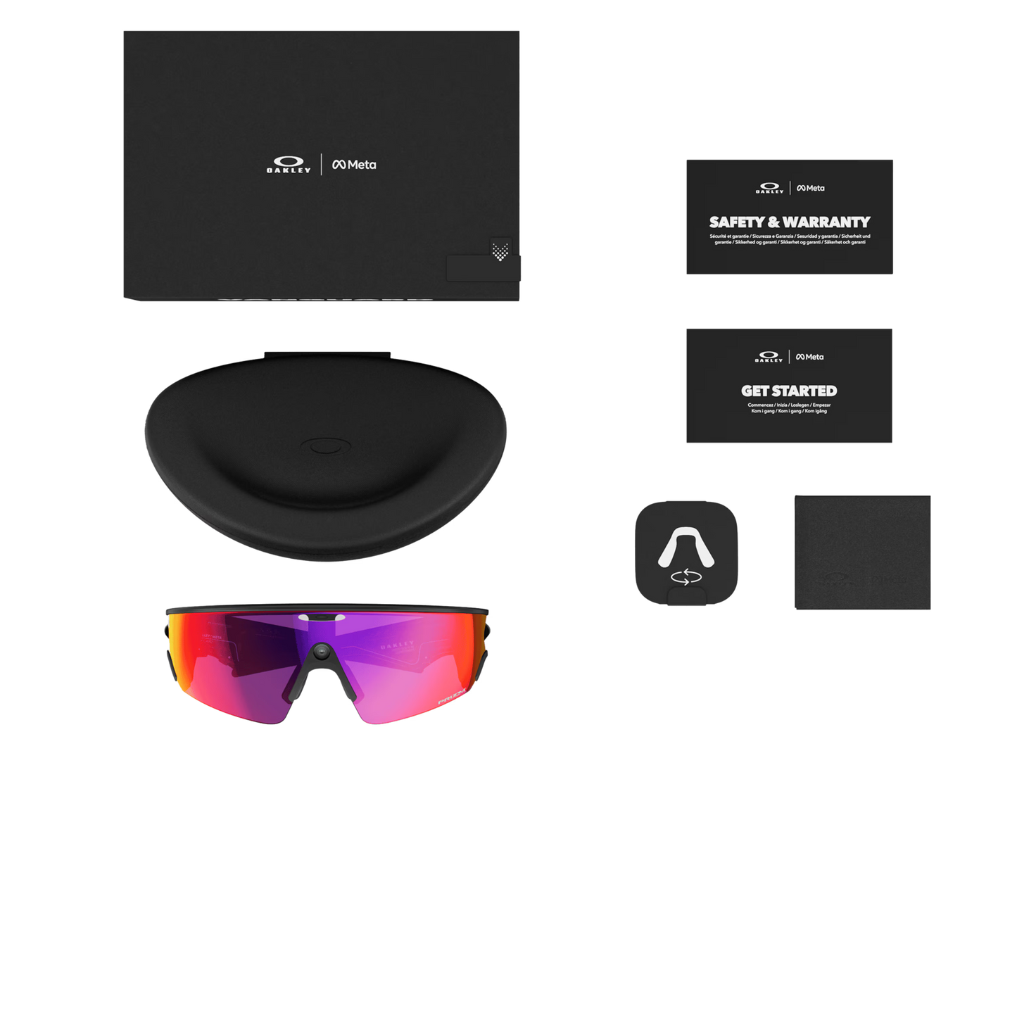 Lunettes OAKLEY VANGUARD META Noir Verre Prizm Road
